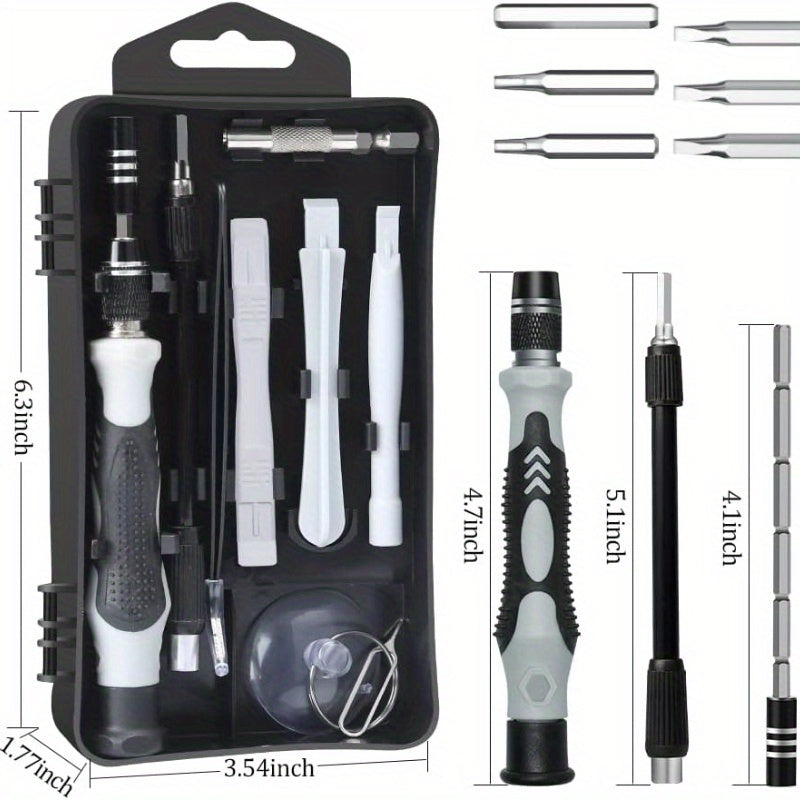 122 In 1 Precision Screwdriver Set, Electronics Magnetic Repair Tool Kit With Case For Repair Computer, IPhone, PC, Cellphone, Laptop, Switch, PS4, Game Console, Watch, Glasses Etc