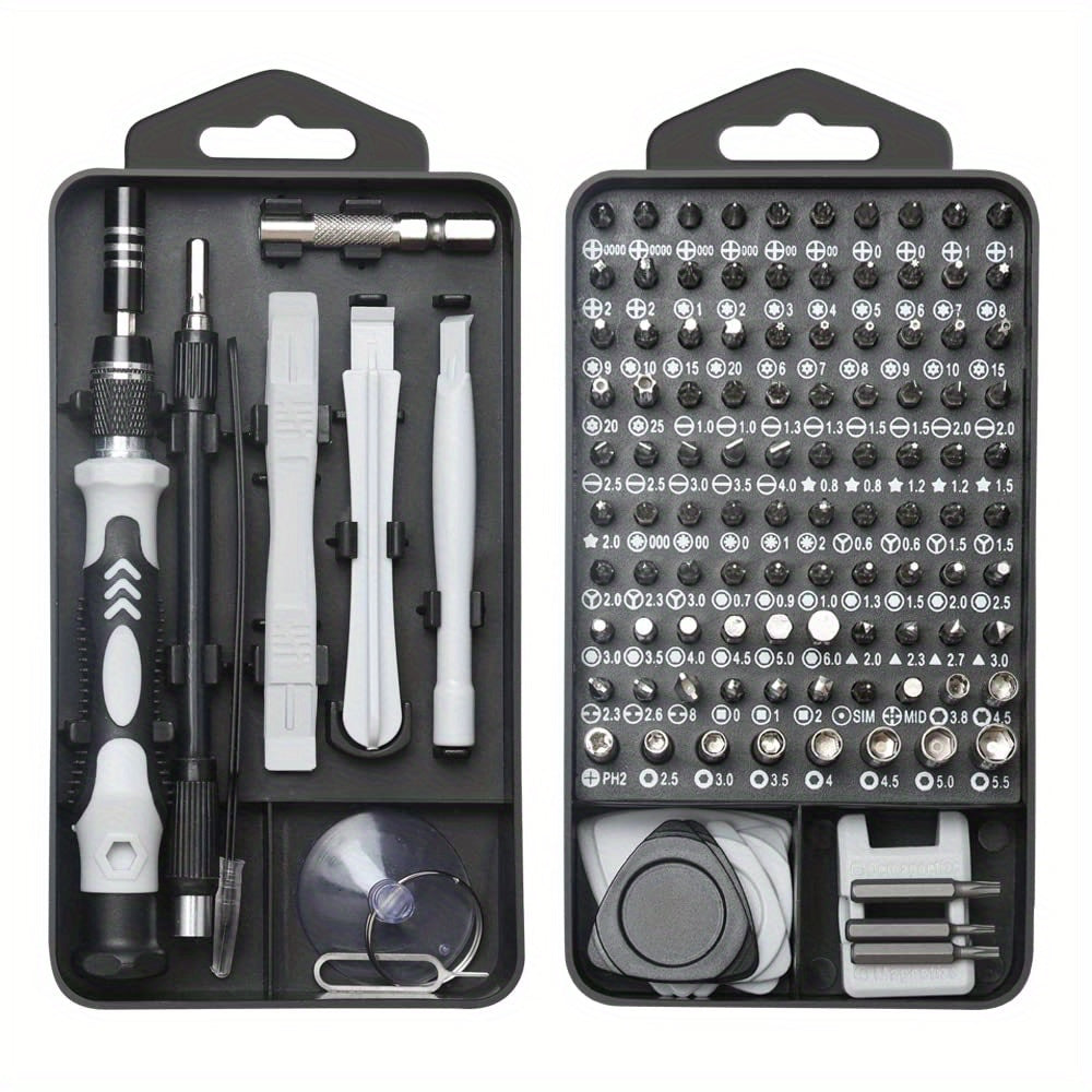 122 In 1 Precision Screwdriver Set, Electronics Magnetic Repair Tool Kit With Case For Repair Computer, IPhone, PC, Cellphone, Laptop, Switch, PS4, Game Console, Watch, Glasses Etc