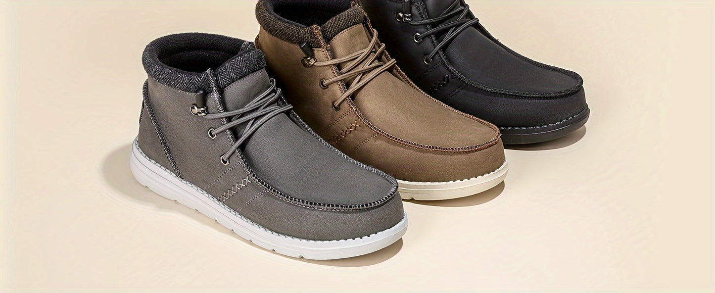 Winter Men's Warm Casual Slip-on Loafers For Men Shoes Boots