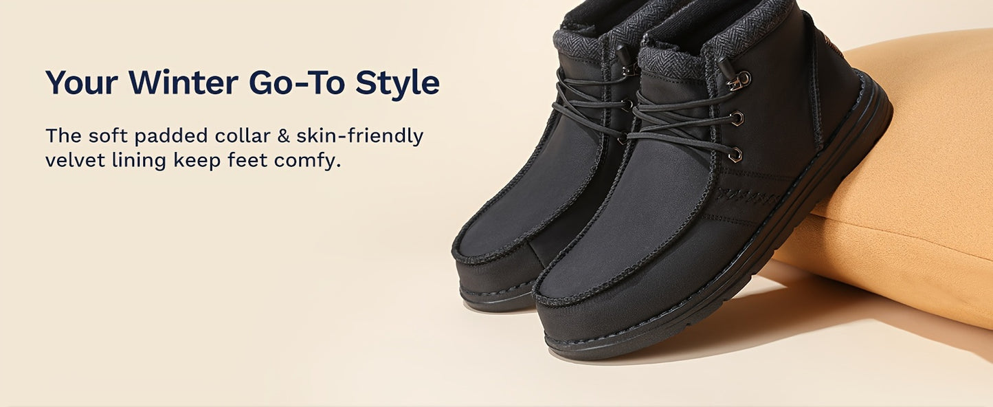 Winter Men's Warm Casual Slip-on Loafers For Men Shoes Boots