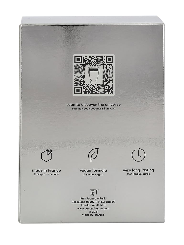 Invictus Platinum by Paco Rabanne for Men 3.4 oz Eau de Parfum Spray
