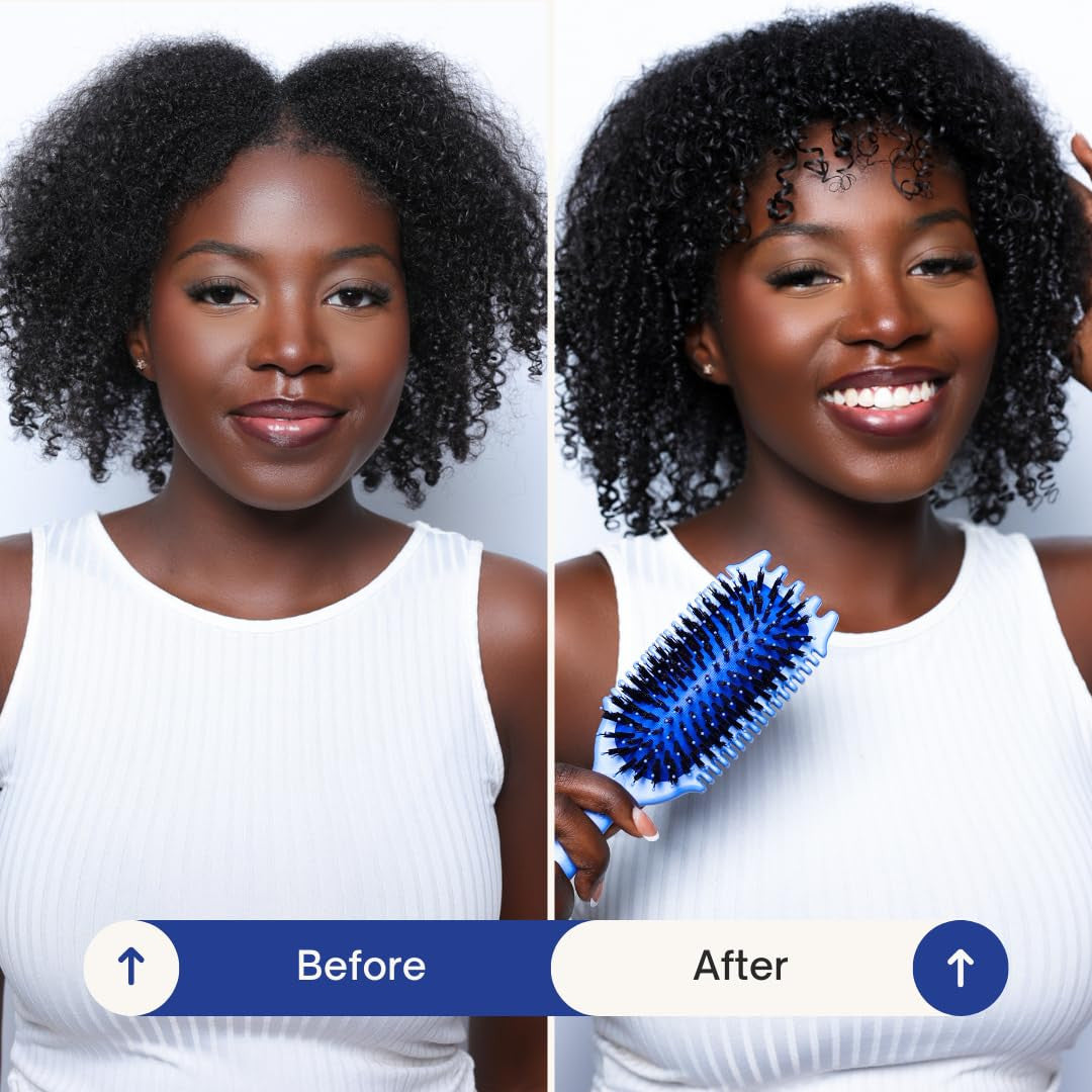 Volume Edgelift Brush, 5-In-1 Tool for Volumized, Defined Curls, Waves & Coils -