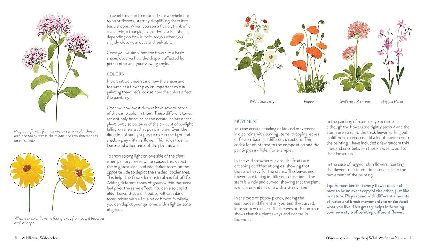 Wildflower Watercolor: the Beginner’S Guide to Painting Beautiful Florals