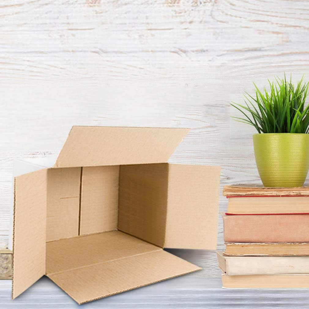 10X7X5 Inches Shipping Boxes Set of 25, White Corrugated Cardboard Box for Maili