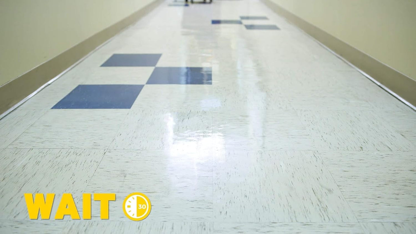 Wet-Look Floor Polish - 1 Gallon ZUWLFF128 - Long Lasting Shine