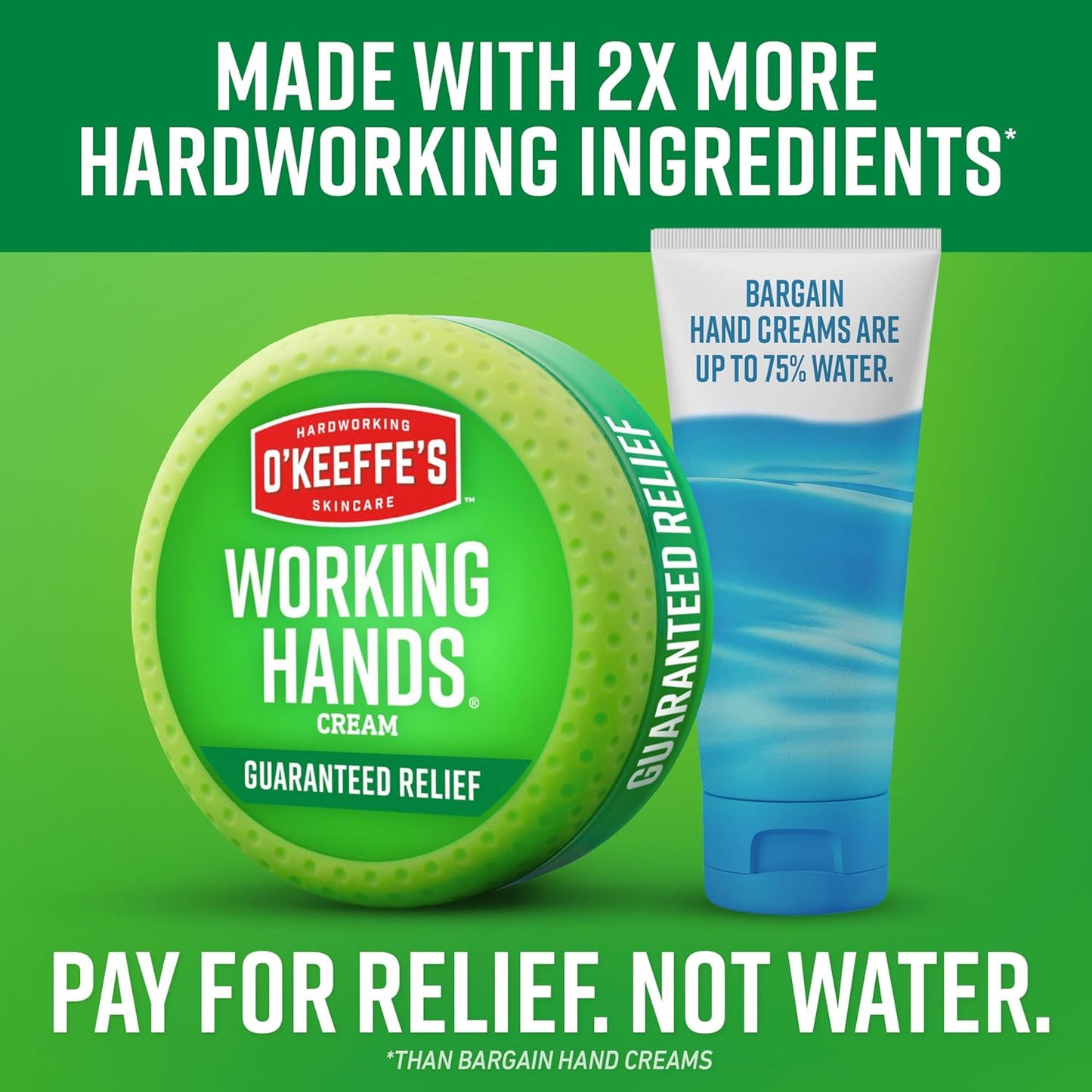 Working Hands Hand Cream for Extreme Dryness - 3.4 Oz Jar (1 Pack) - Repairing S