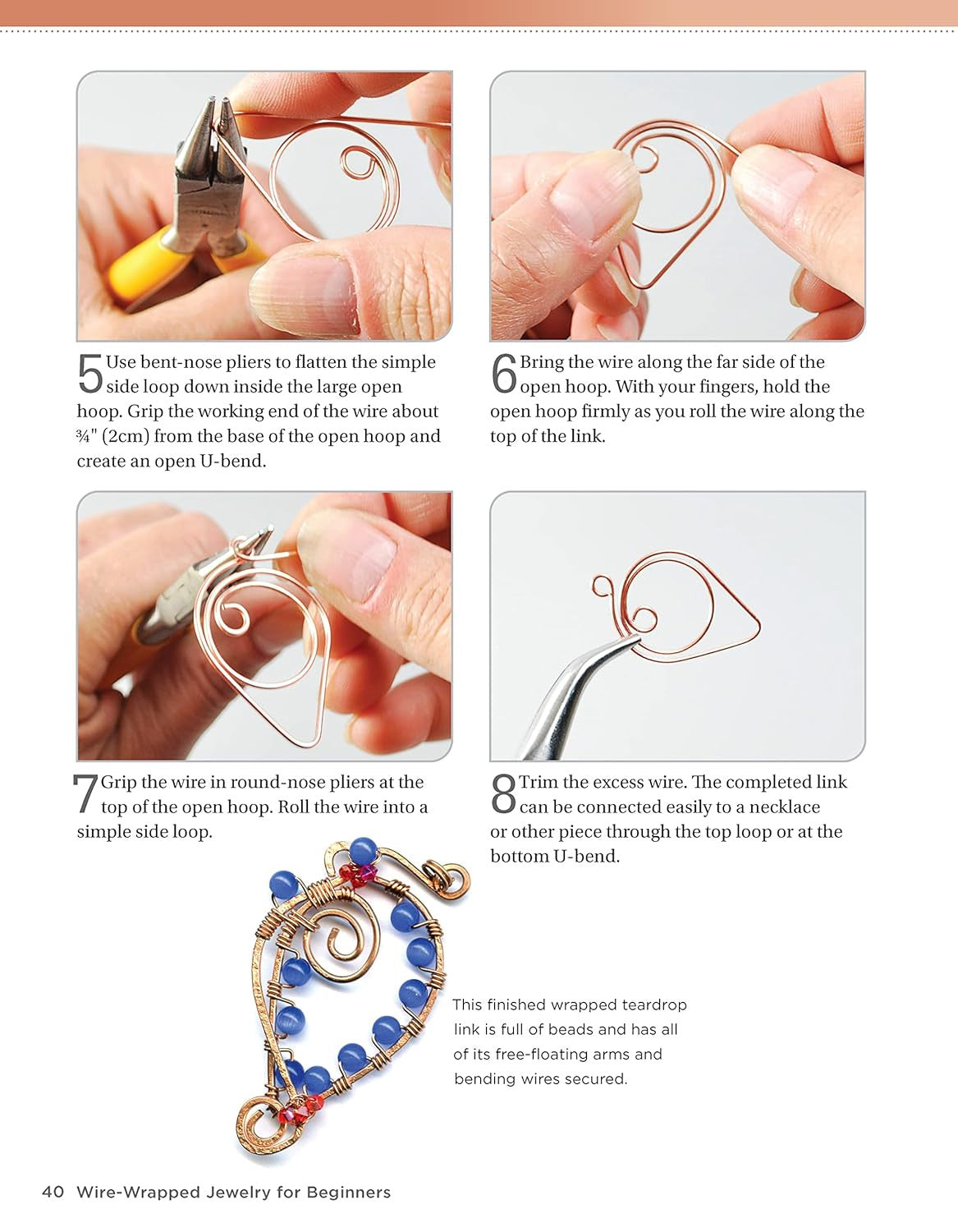 Wire-Wrapped Jewelry for Beginners: Step-By-Step Illustrated Techniques, Tools,