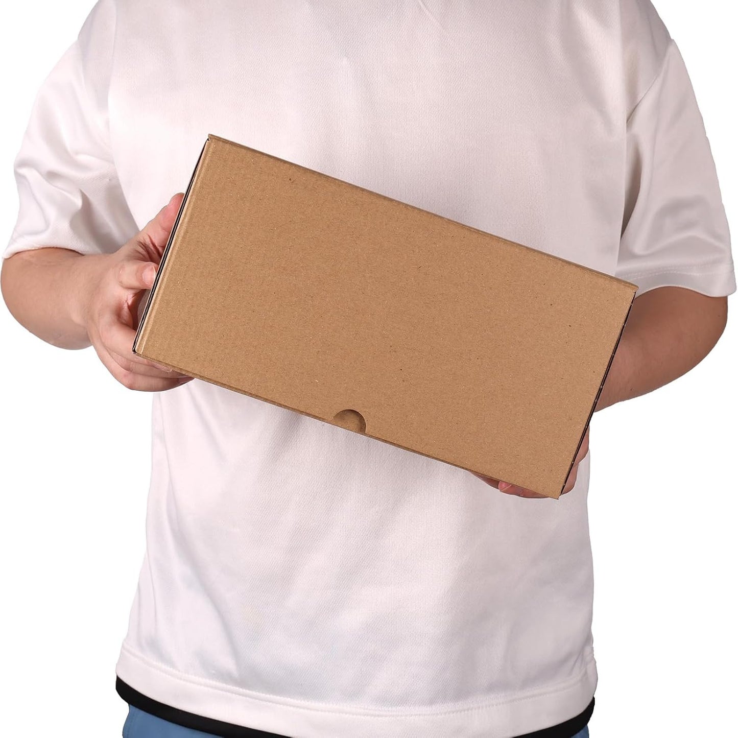 10X7X5 Inch Shipping Boxes 6 Pack Brown, Tab Lock Tuck Top Mailer Boxes for Pack