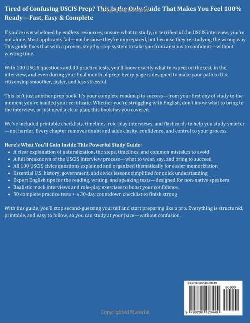 US Citizenship Study Guide 2025-2026: Master the USCIS Test with 100 Questions &