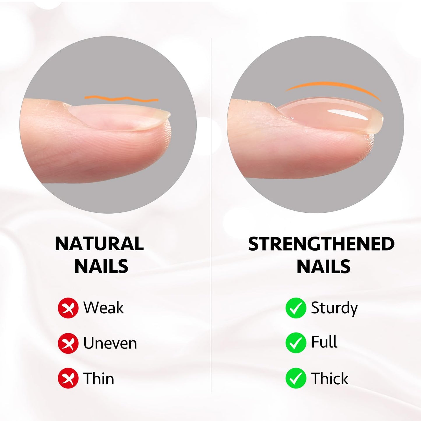 6 Colors Builder Gel Set for Nails, Milky White Pink Nude Jelly Nail Strengthene