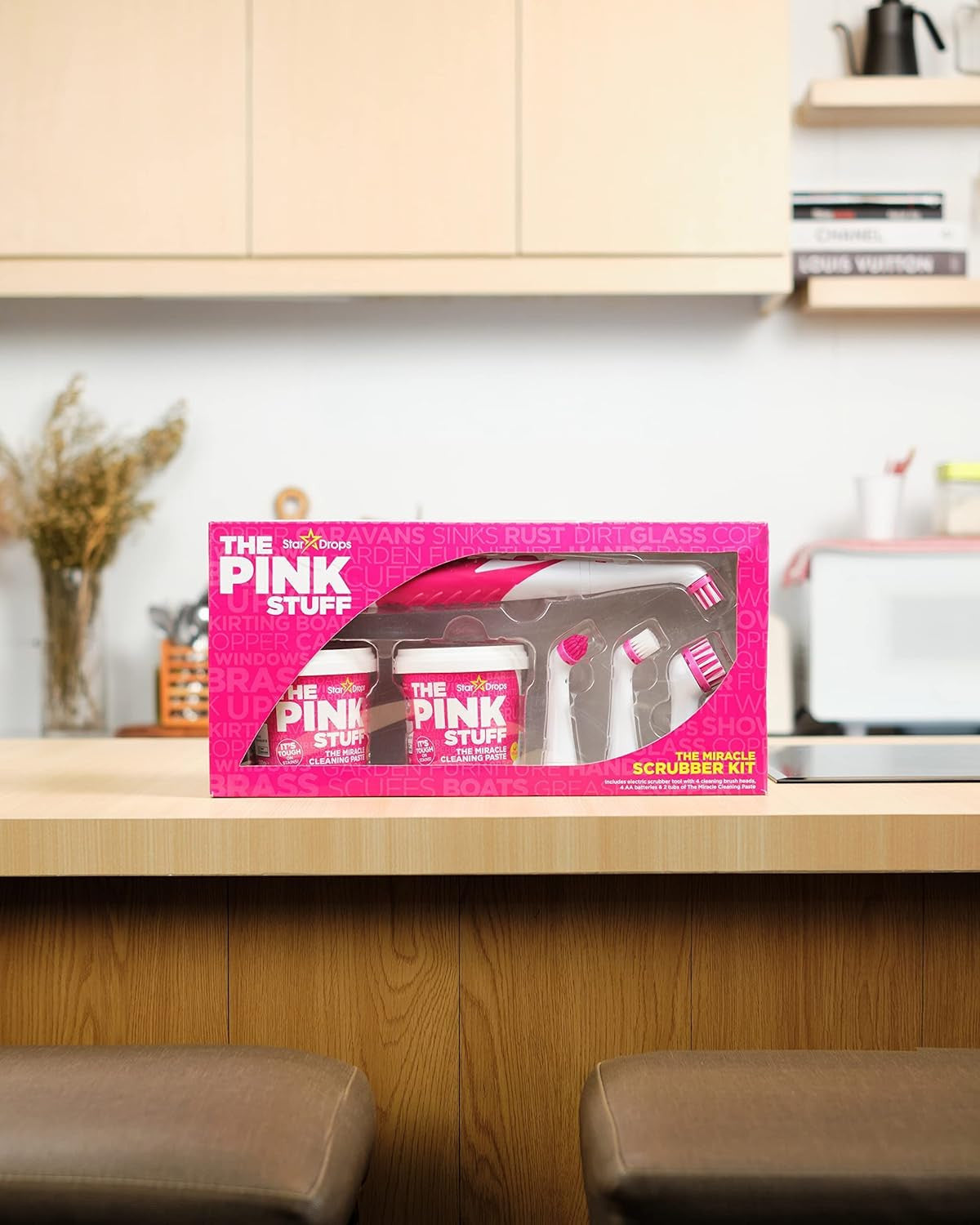 - the Pink Stuff - the Miracle Scrubber Kit - 2 Tubs of the Miracle Cleaning Pas
