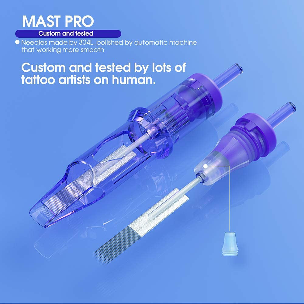 Mast Pro Tattoo Cartridges 20Pcs Disposable Needles Magnum Bugpin 1007M