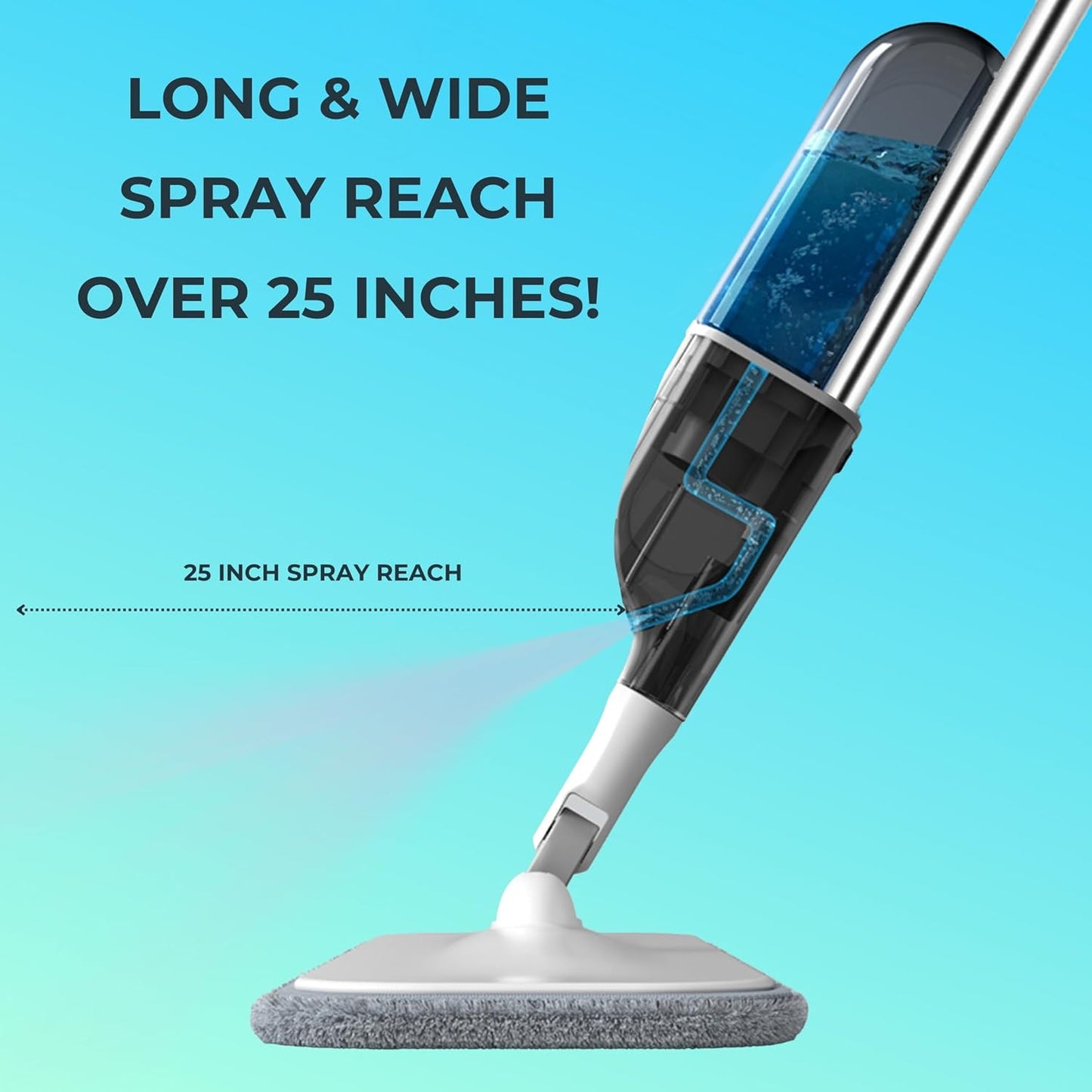 ® SPRAY-250 Multi-Surface Spray Mop with Refillable Water Bottle for Floor Clean