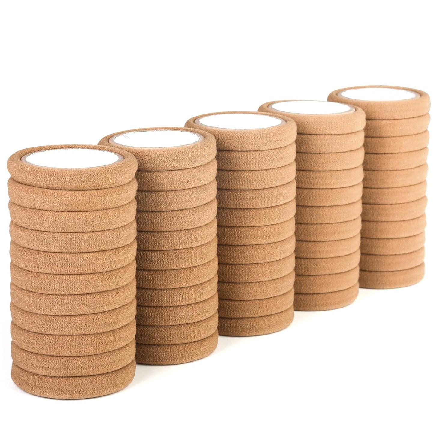 50PCS Seamless Hair Ties for Women Thick Hair, Soft Pony Tails, Large Elastic Ha
