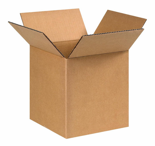 889 Corrugated Cardboard Box 8" L X 8" W X 9" H, Kraft, for Shipping, Packing an