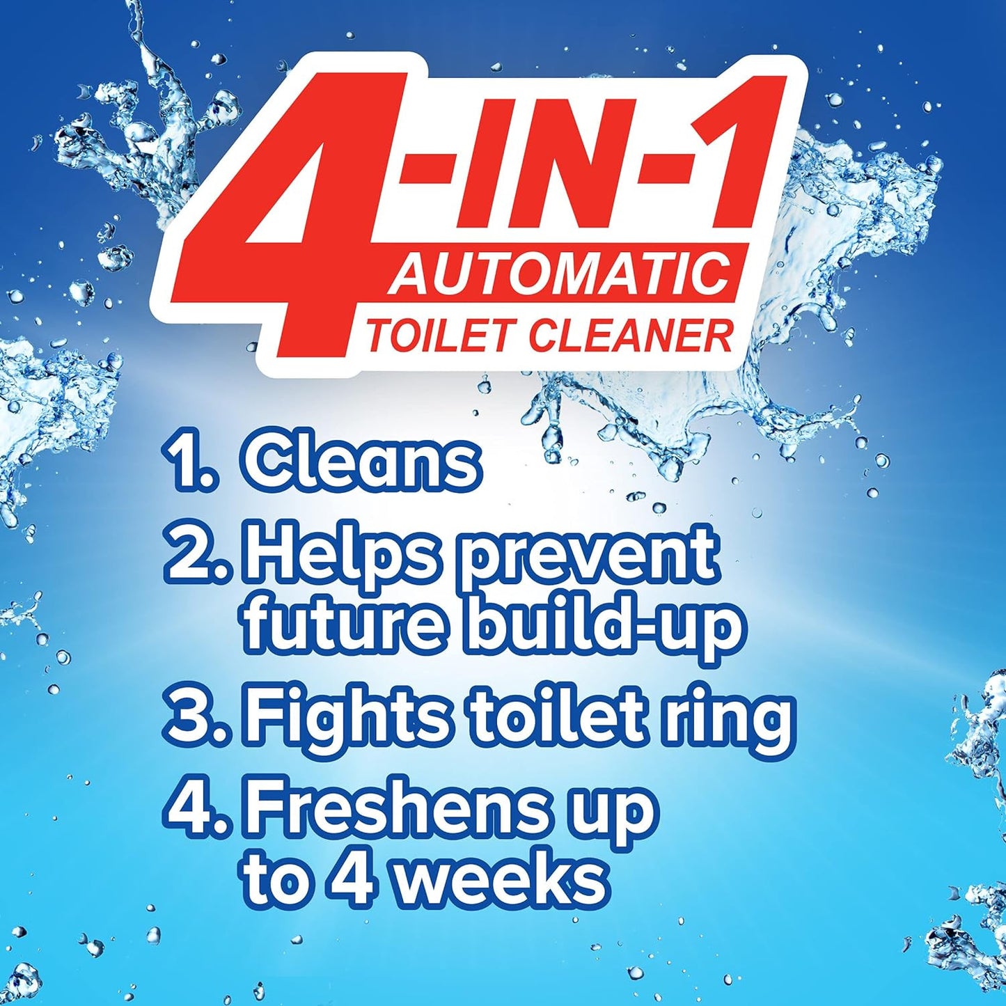 4-In-1 Toilet Care, Sapphire Waters, 50 Gram