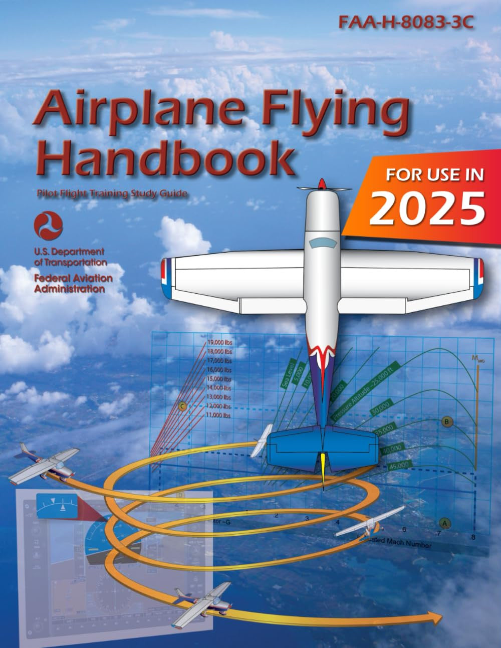 Airplane Flying Handbook FAA-H-8083-3C: Pilot Flight Training Study Guide (Color
