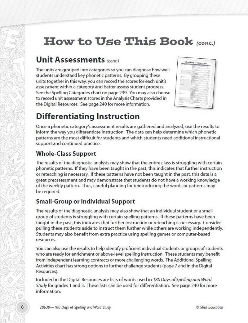 180 Days™: Reading, Vocabulary/Language for 2Nd Grade Practice Workbook for Clas