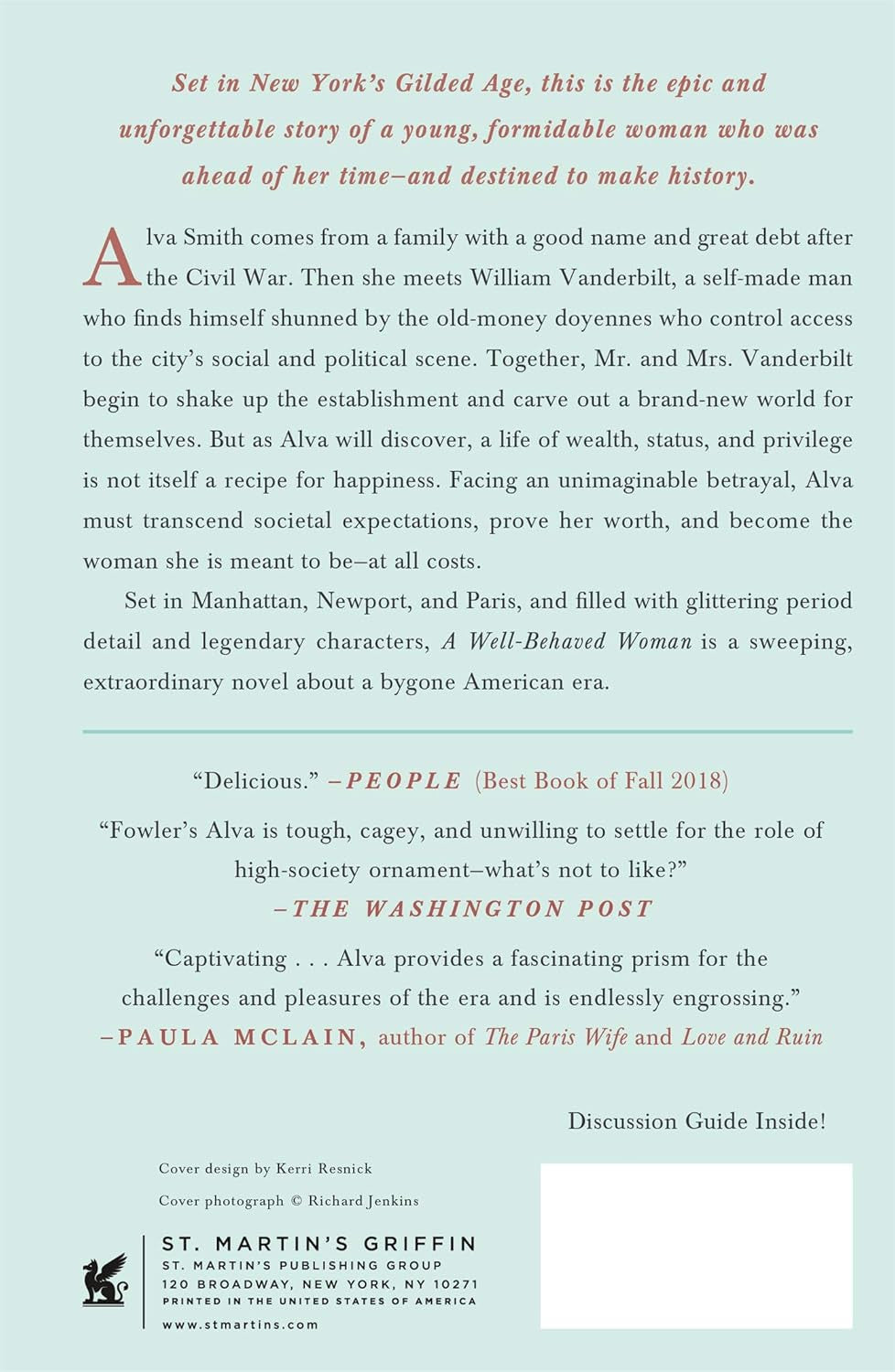 A Well-Behaved Woman: a Novel of the Vanderbilts