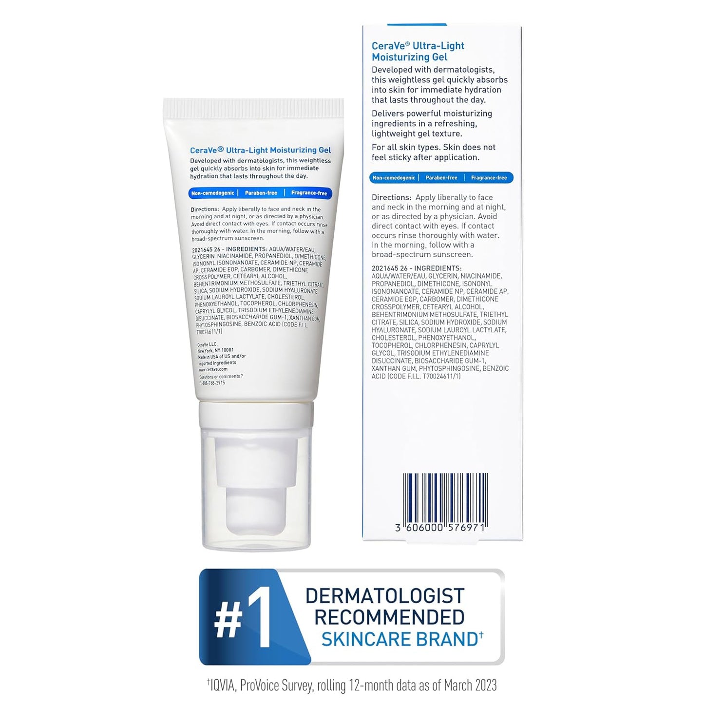 Ultra-Light Moisturizing Gel, Hydrating Gel Face Moisturizer for Men & for Women