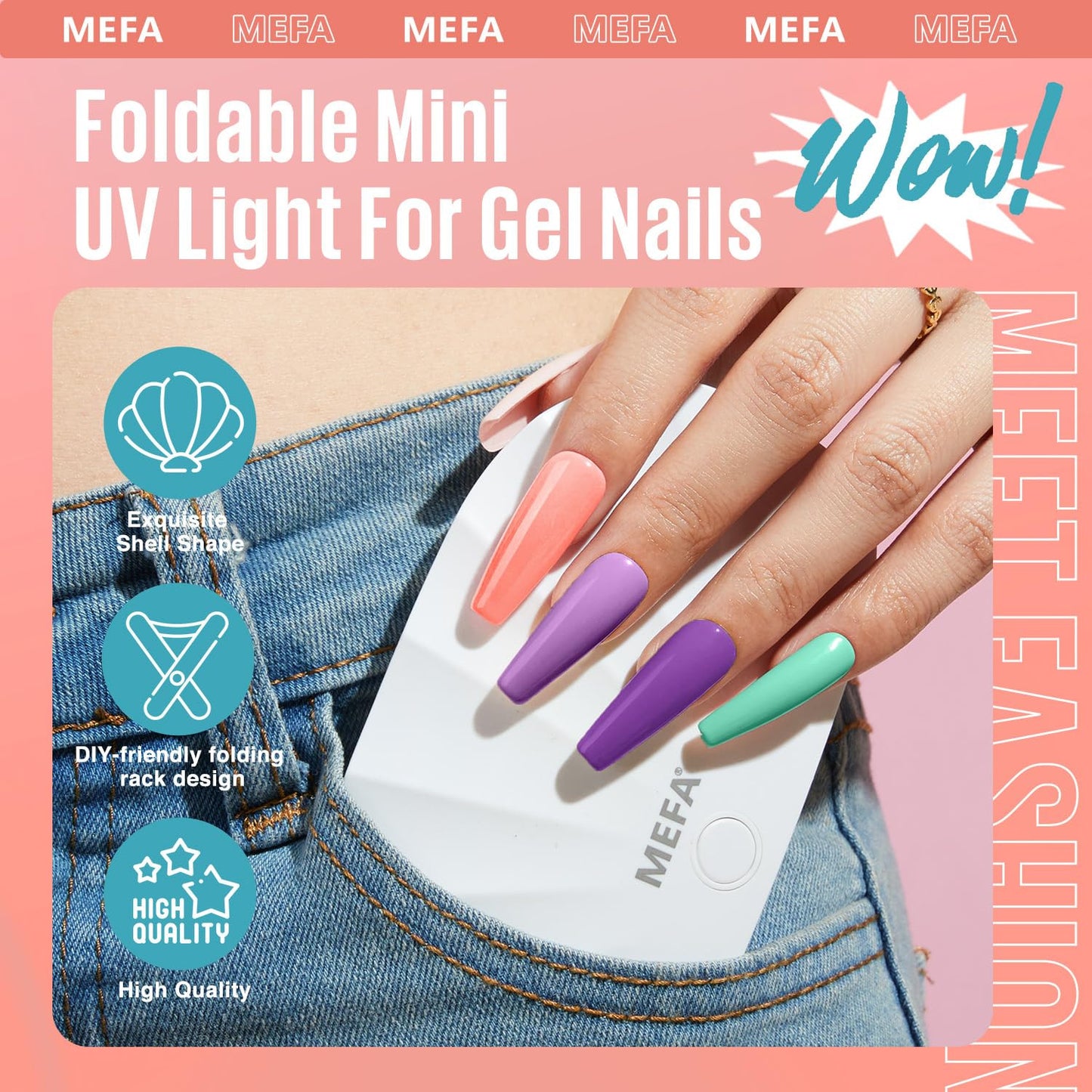 19 Pcs Gel Nail Polish Kit with U V Light, 12 Colors All Seasons Soak off Gel Po