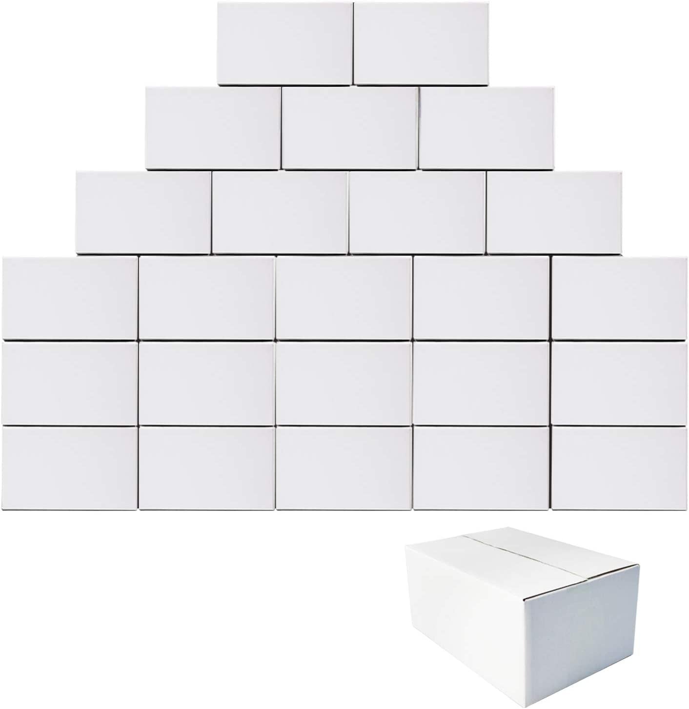 10X7X5 Shipping Boxes, White Corrugated Mailing Cardboard Box for Packing Small