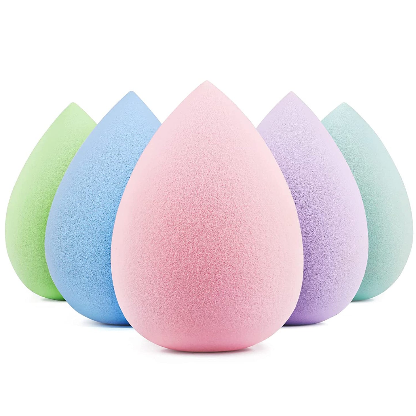 5 Pcs Makeup Sponge Set, Latex-Free Makeup Sponges for Foundation, Multi-Colored