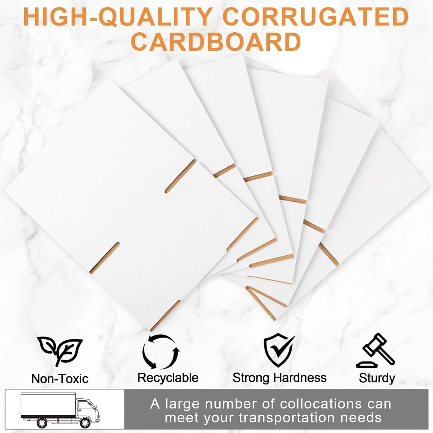 72 Pcs Shipping Boxes Corrugated Cardboard Small Shipping Boxes for Packaging Ma