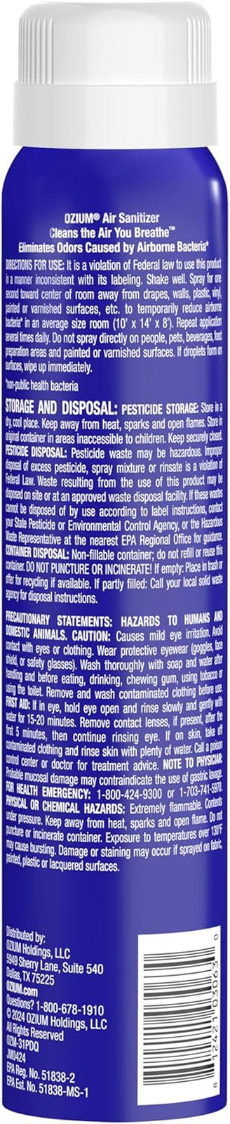 3.5 Oz. Air Sanitizer & Odor Eliminator for Homes, Cars, Offices and More, Outdo