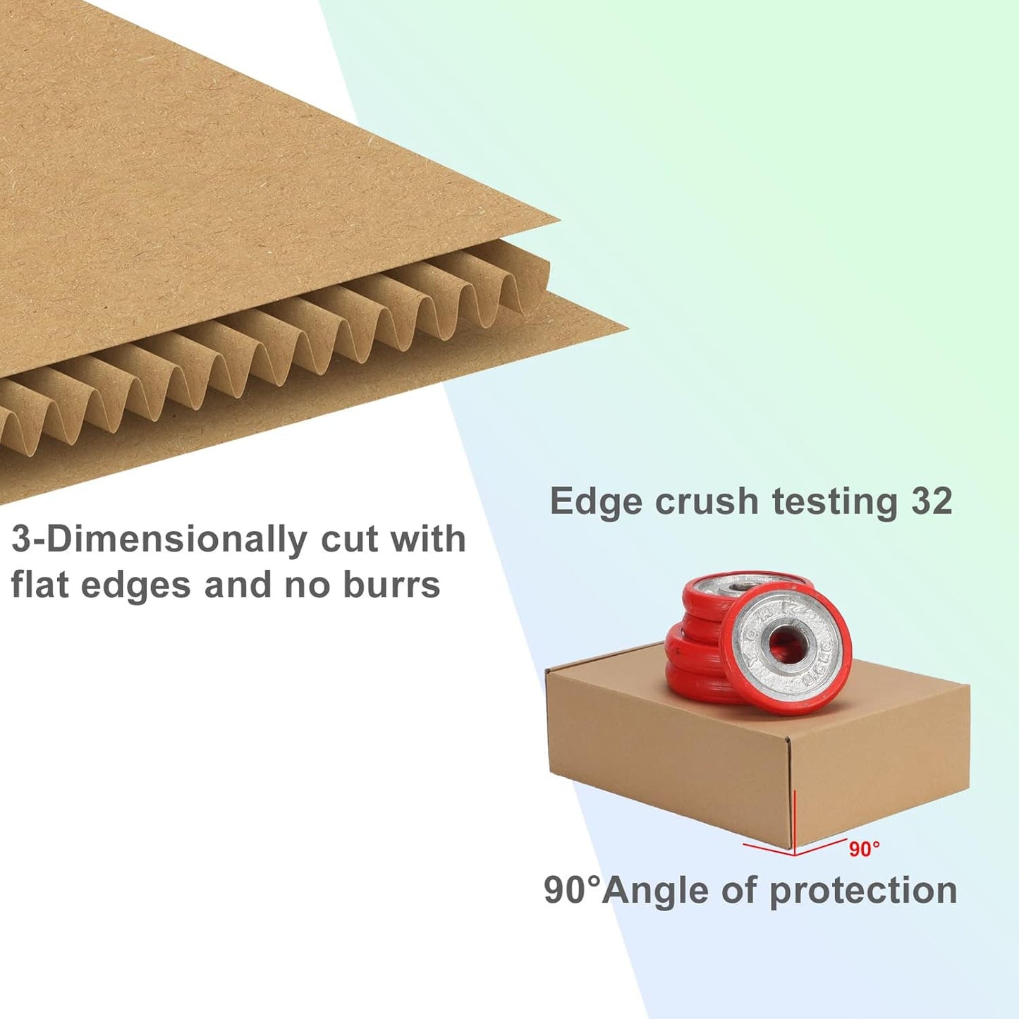 10X7X3 Inches Shipping Boxes Pack of 25, Corrugated Cardboard Box for Mailing Pa