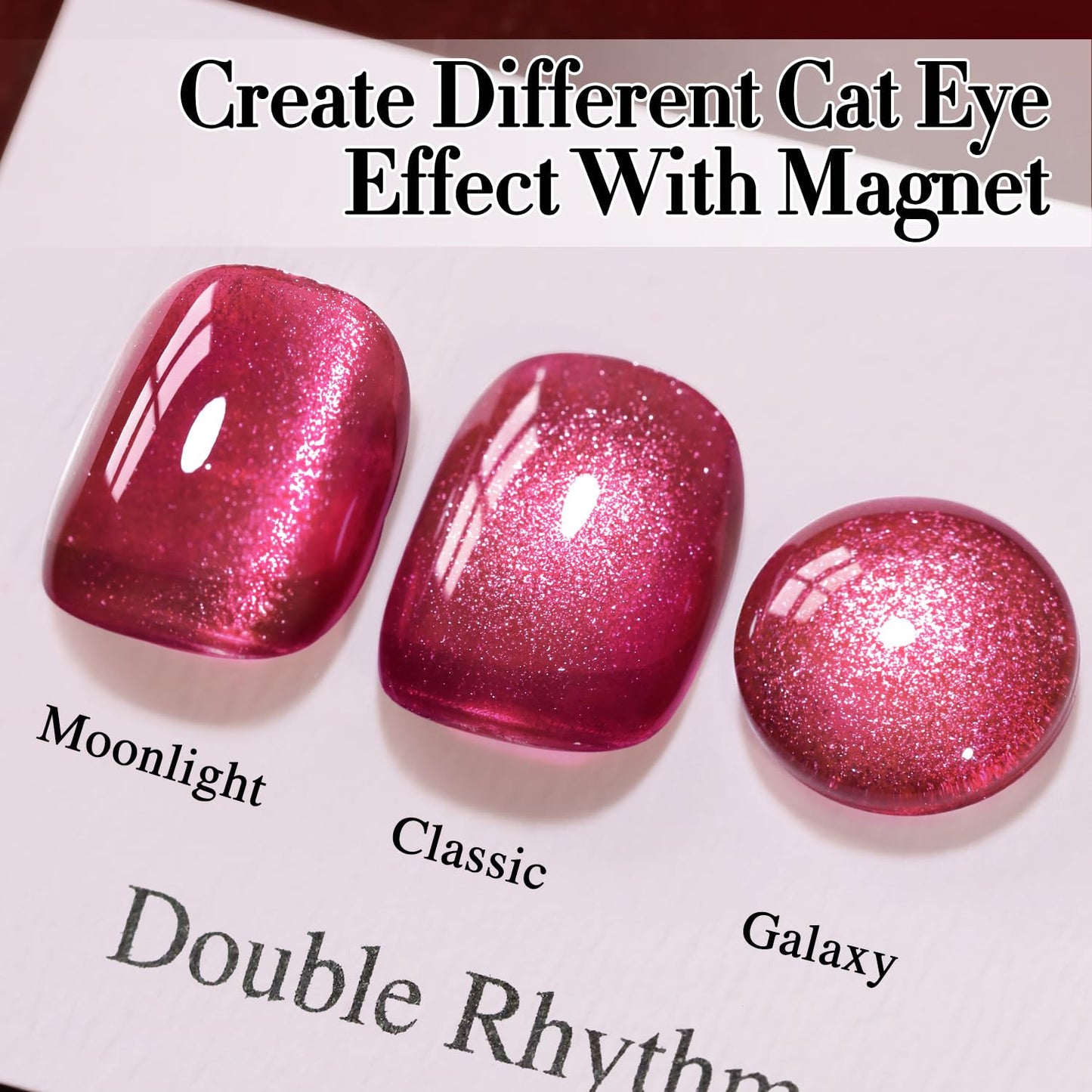 0.5 OZ Cat Eye Gel Polish with Magnet 15ML Holographic Glitter Shimmer Transluce