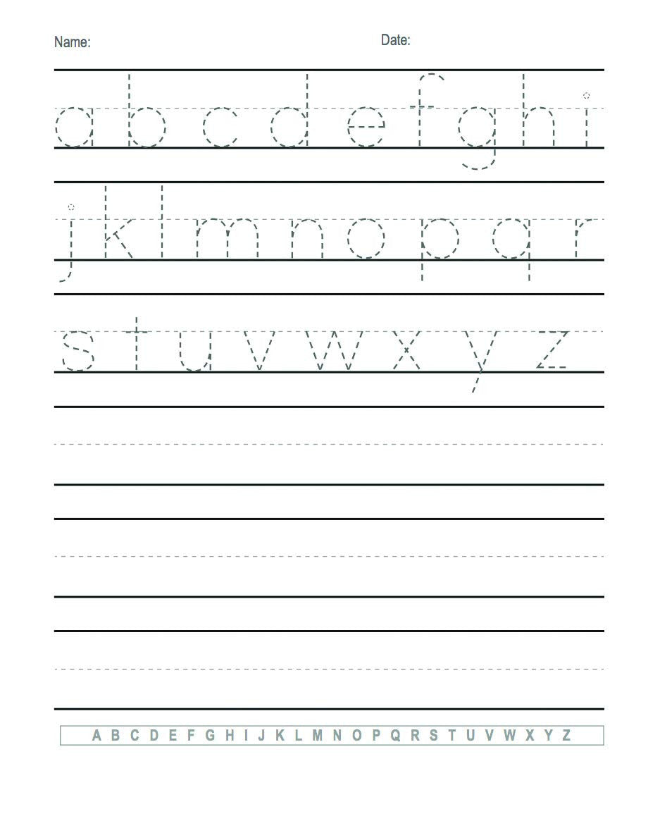Trace Letters: Alphabet Handwriting Practice Workbook for Kids: Preschool Writin