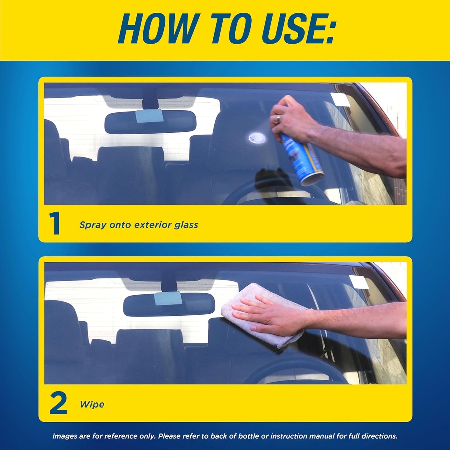 5080233 2-In-1 Glass Cleaner plus Rain Repellent, 18 Ounce , BLUE