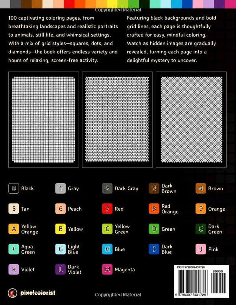 100 Color by Number Mysteries: a Coloring Book for Adults Relaxation and Wonder