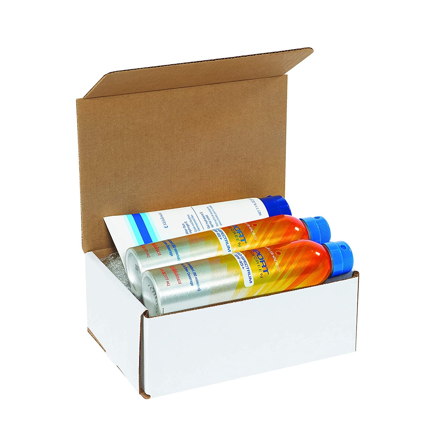 White Corrugated Cardboard Mailing Boxes, 6 1/2 X 4 7/8 X 3 3/4 Inches, Pack of