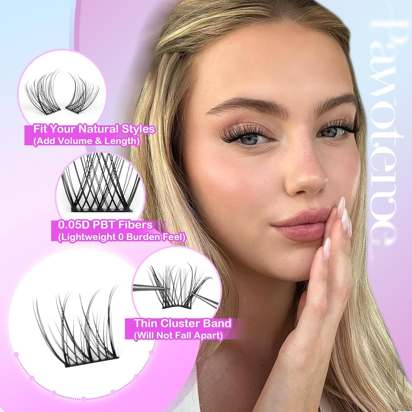 Wispy Lash Clusters Natural Cluster Lashes Extension DIY Natural Eyelash Cluster