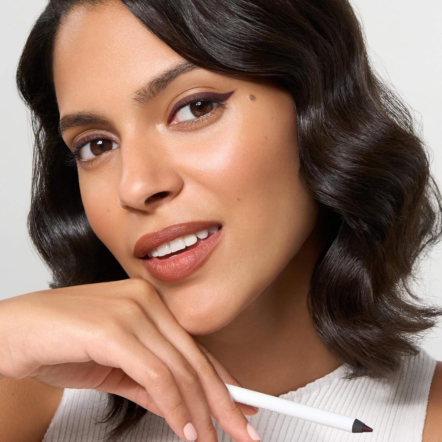 When Pencil Met Gel Sharpenable Multi-Use Longwear Eyeliner Pencil - Berry Brown