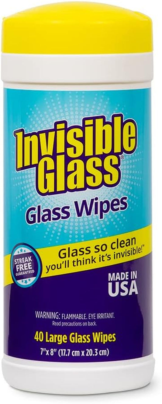 90160 Glass Cleaning Wipes Perfect for Cleaning Mirrors, Windows, and Windshield