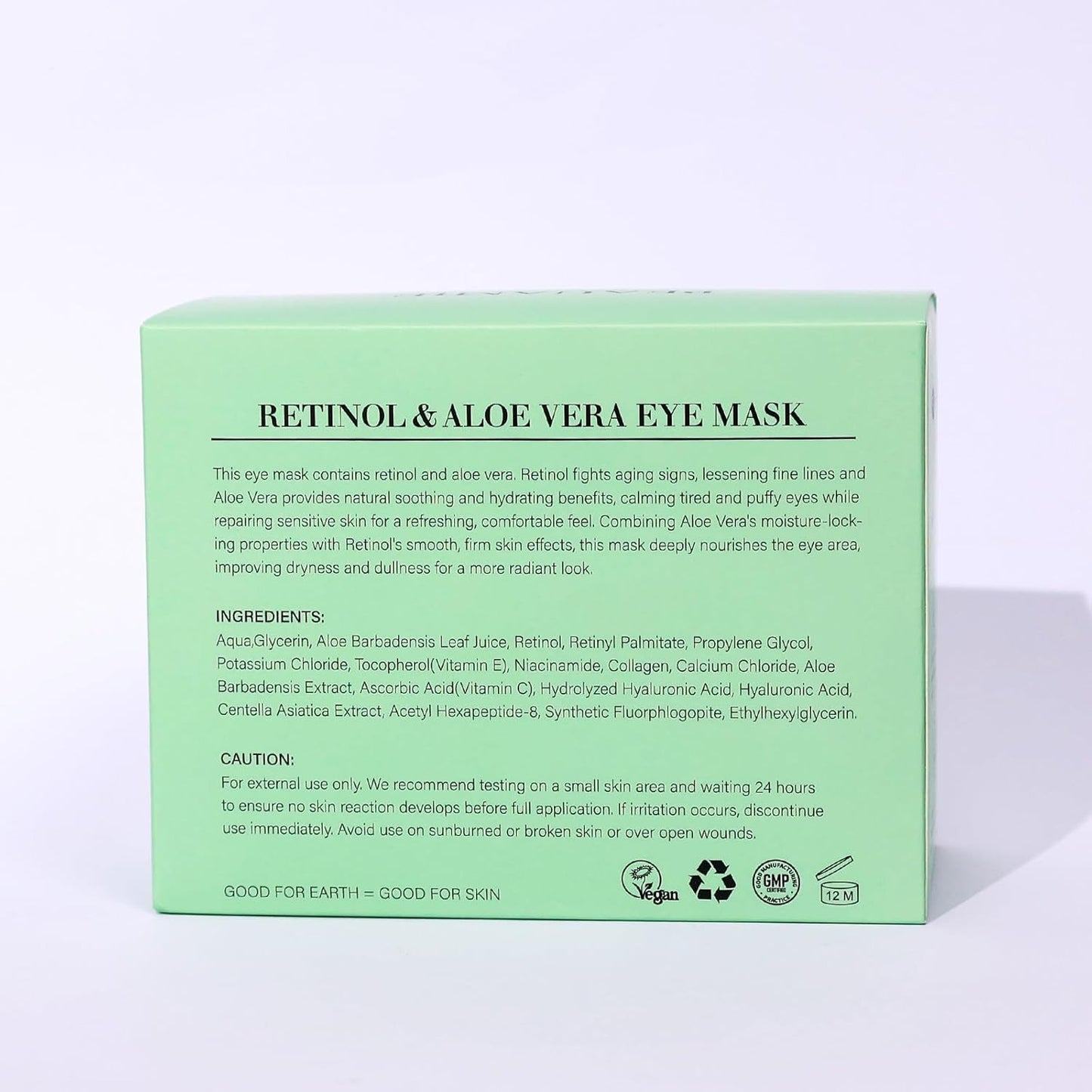 Under Eye Patches with Retinol and Aloe Vera Eye Mask for Dark Circles and Puffi