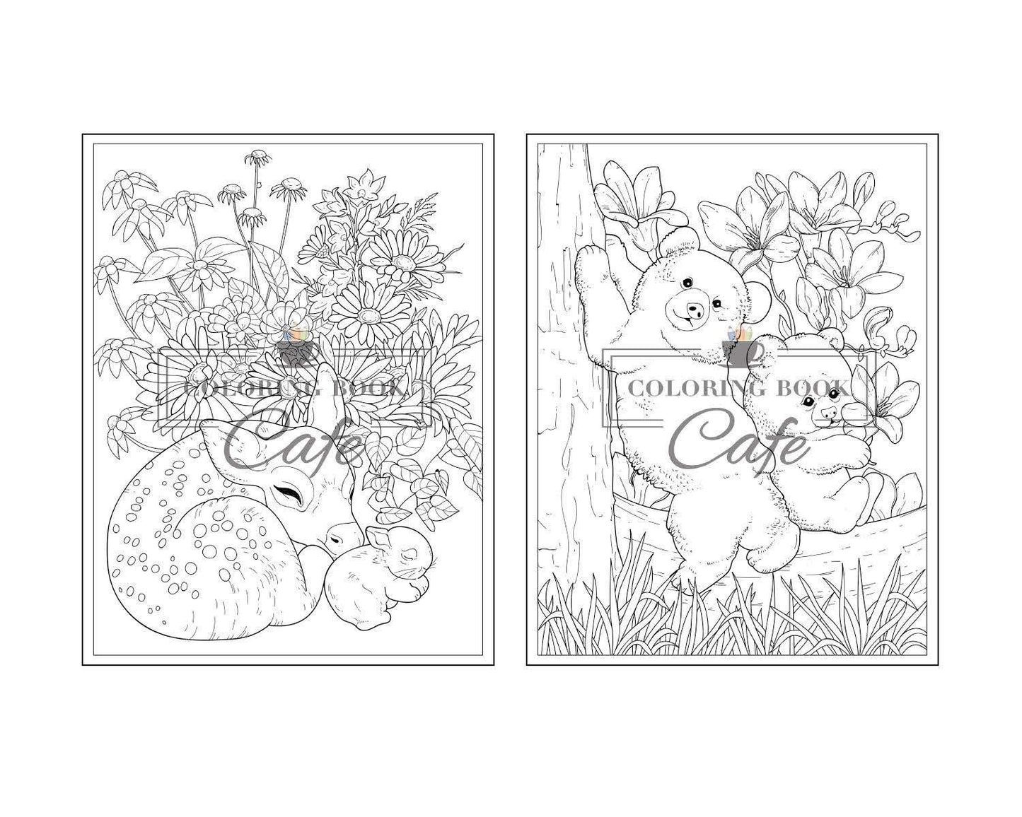 100 Baby Animals: a Coloring Book Featuring 100 Incredibly Cute and Lovable Baby