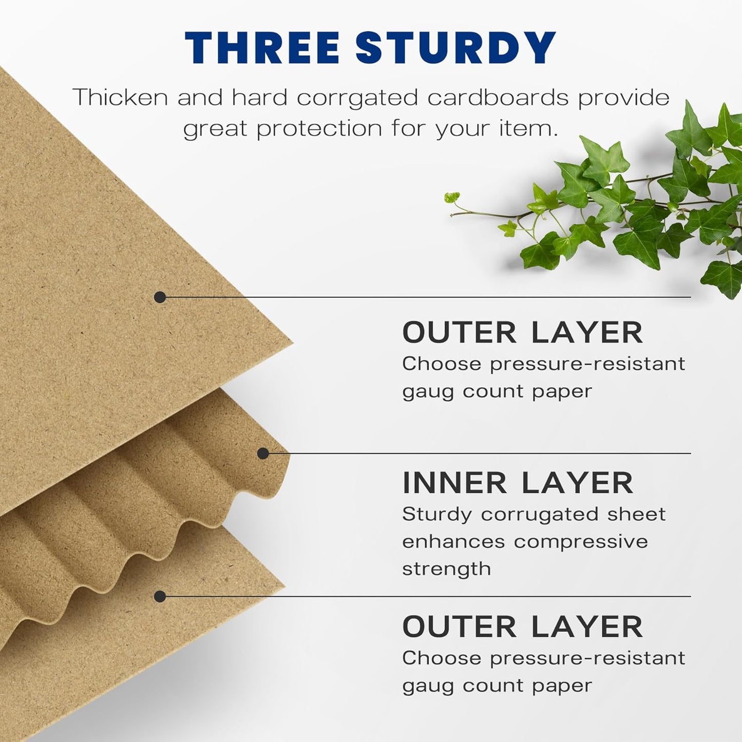 10X7X5 Inches Shipping Boxes 28 Pack, Brown Corrugated Cardboard Box for Small B