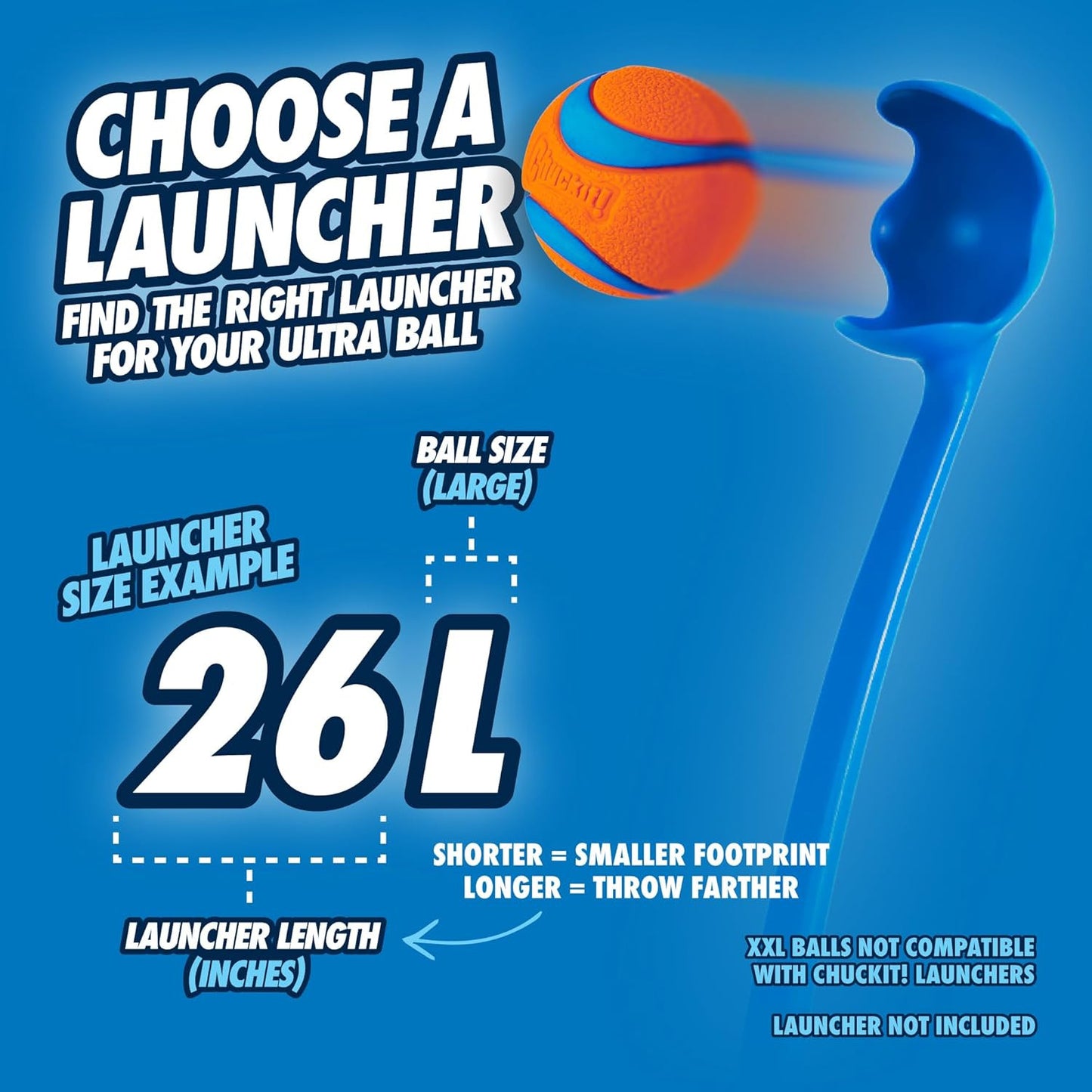Ultra Ball Dog Toy - Size Large - for Dogs 60-100 Lbs - Made from Durable Rubber