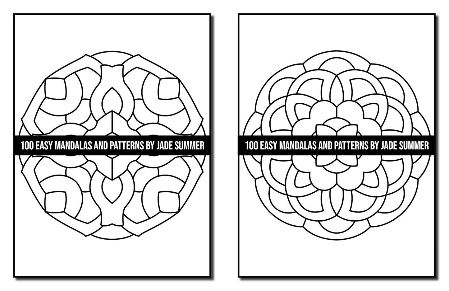 100 Easy Mandalas and Patterns: a Mandala Coloring Book for Adults with Fun, Sim