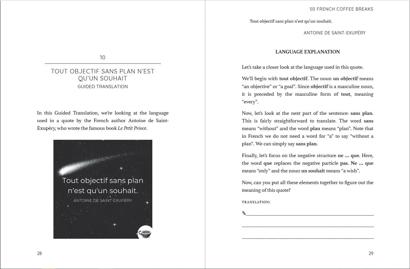 50 French Coffee Breaks: Short Activities to Improve Your French One Cup at a Ti