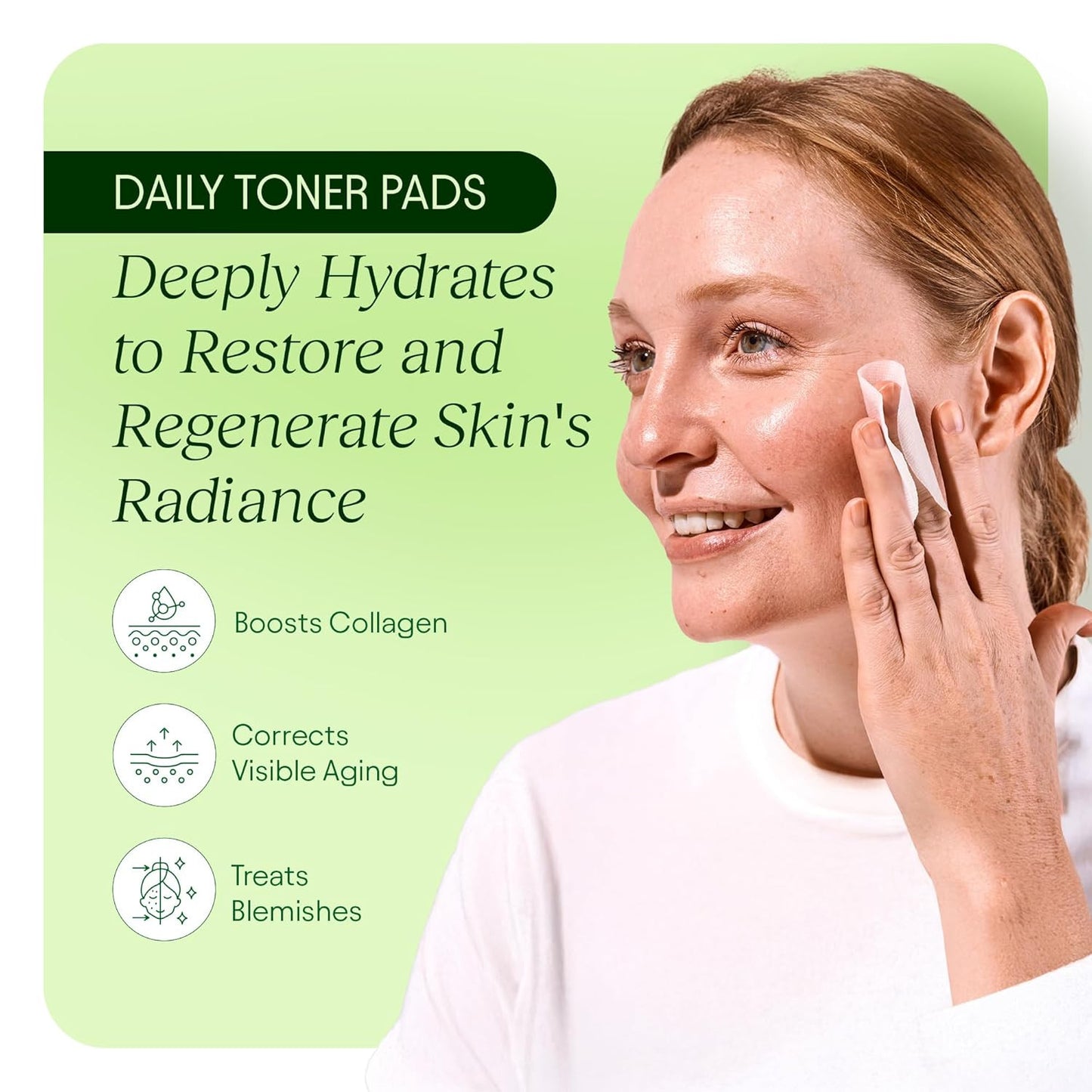 Toning Polish Pads - Korean Skincare for Dark Spots, Wrinkles & Dull Skin - Hydr