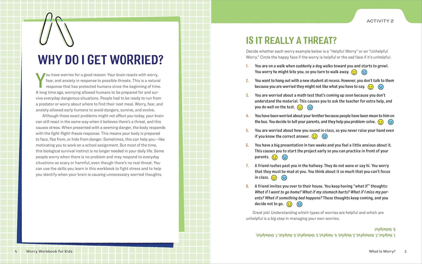 Worry Workbook for Kids: 50+ Fun Activities to Reduce Stress, Change Your Mindse