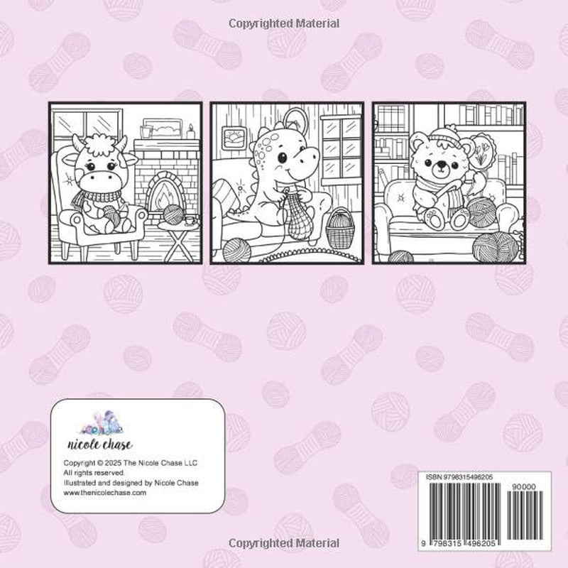 Yarn Friends: Coloring Book for Adults and Kids (Cozy Crochet Coloring)