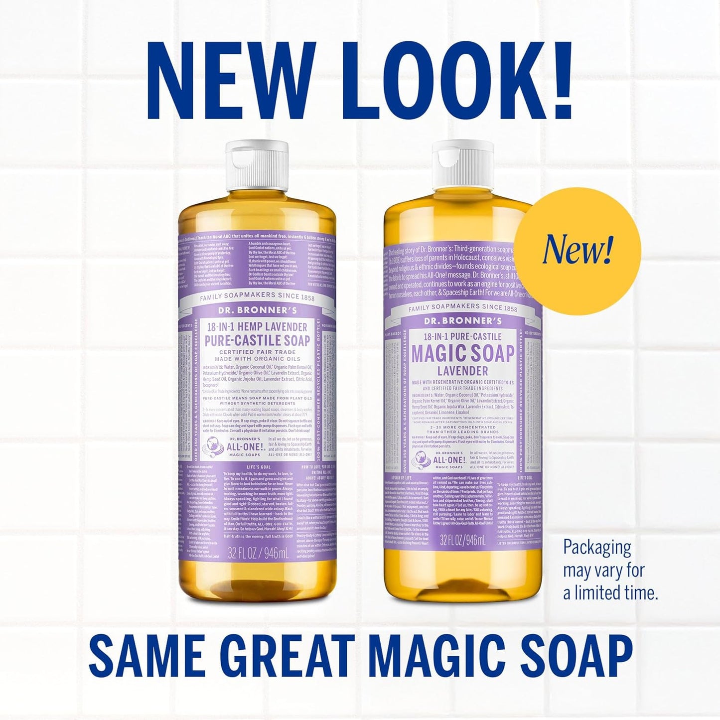 ’S Pure-Castile Magic Liquid Soap - Made with Regenerative Organic Certified Oil