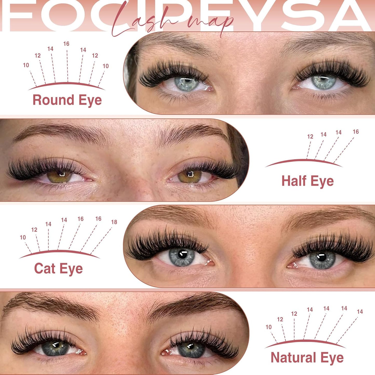 Volume Lash Clusters Kit D Curl Lashes Extensions Thick Volume Eyelash Clusters