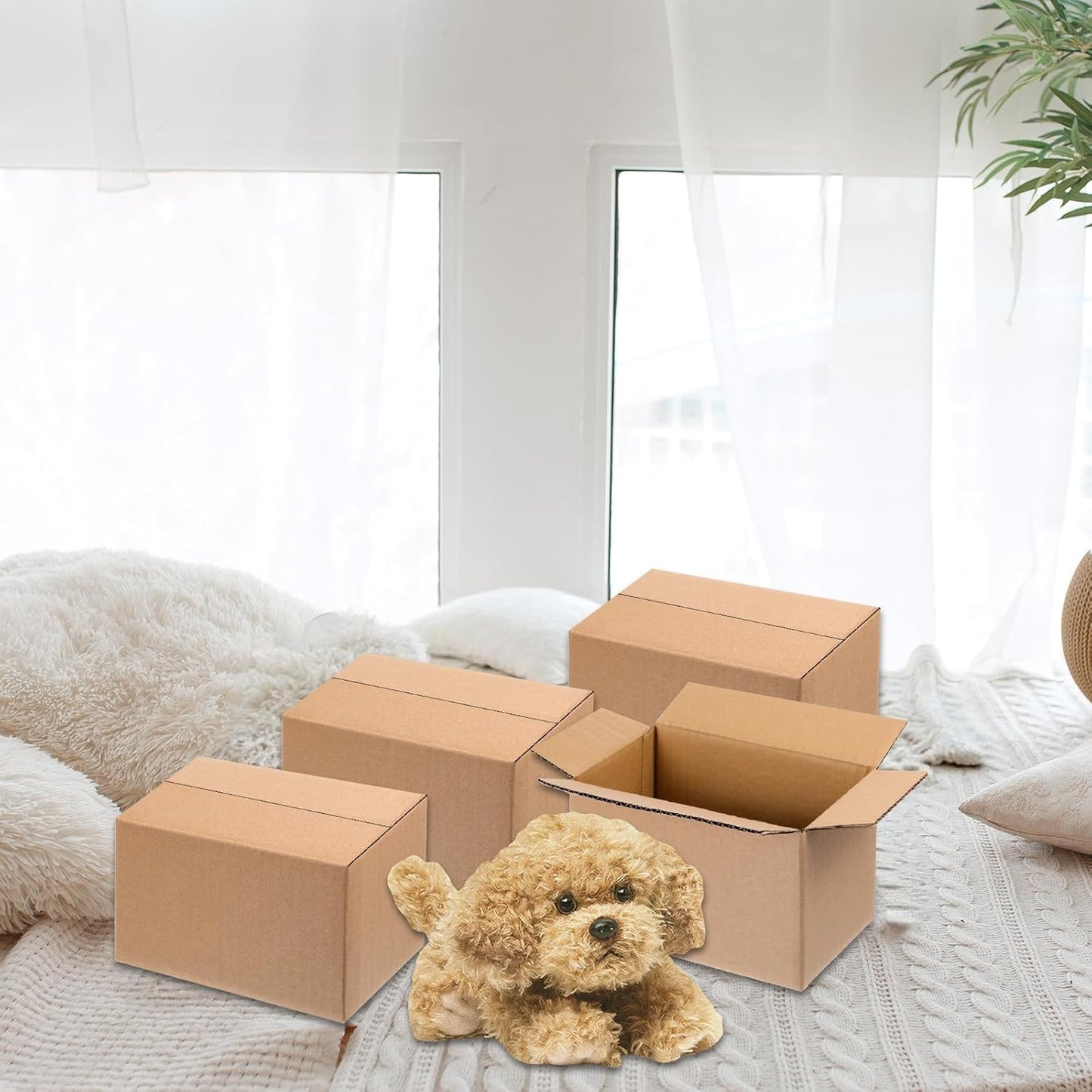 75 Pack Small Shipping Boxes Corrugated Cardboard Mailing Boxes Small Mailing Pa